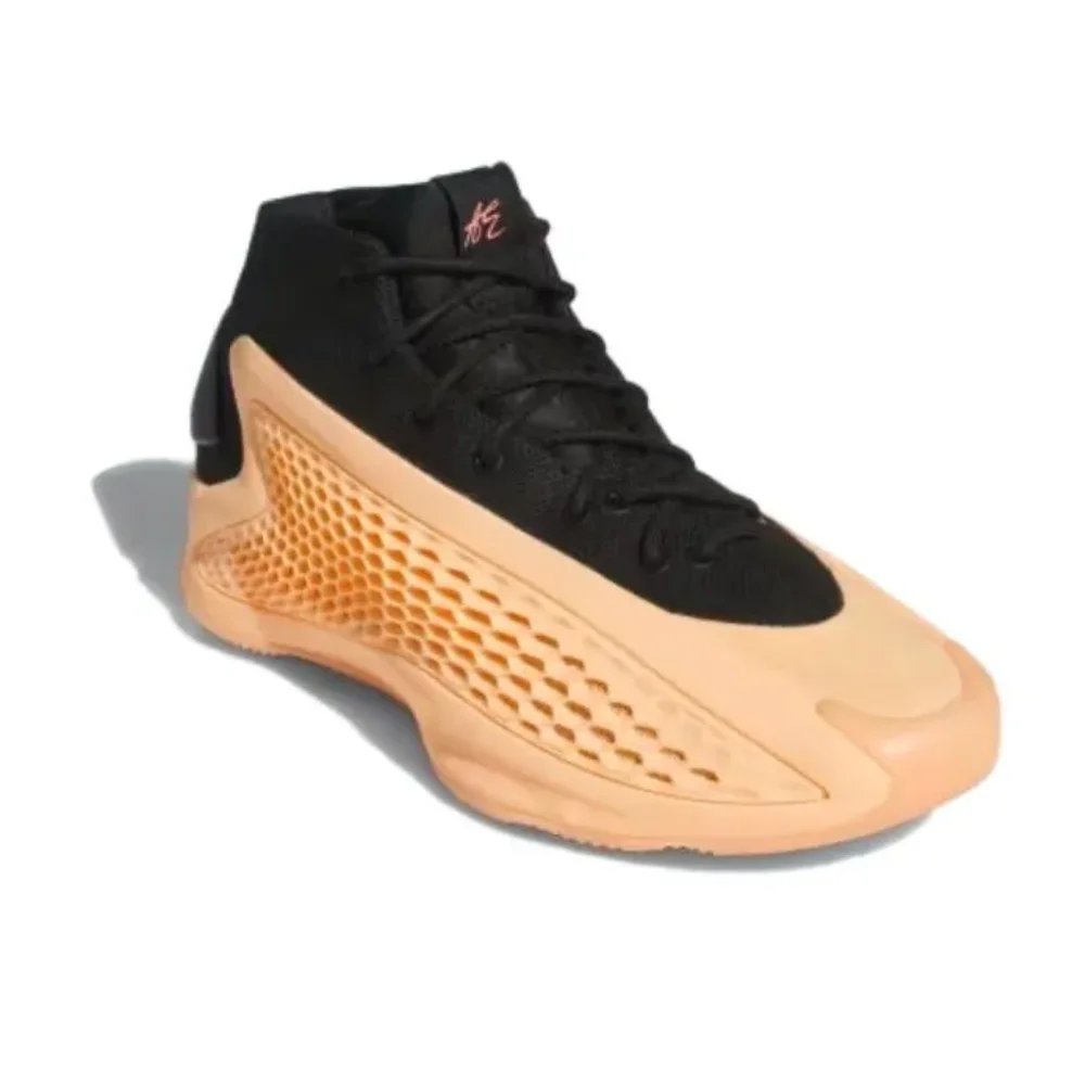 Adidas Newest Listing A.E.1 Mid Top Basketball Shoes Shock Absorbing and Slip Resistant Men's Sneakers Black and White