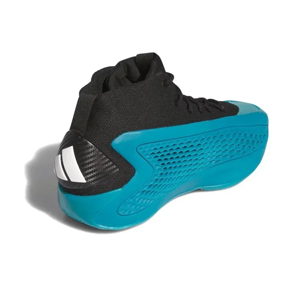 Adidas Newest Listing A.E.1 Mid Top Basketball Shoes Shock Absorbing and Slip Resistant Men's Sneakers Black and White