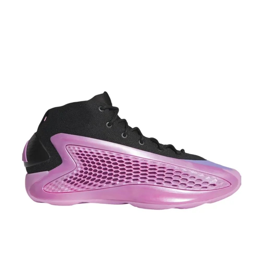 Adidas Newest Listing A.E.1 Mid Top Basketball Shoes Shock Absorbing and Slip Resistant Men's Sneakers Black and White