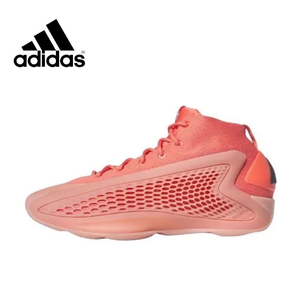 Adidas Newest Listing A.E.1 Mid Top Basketball Shoes Shock Absorbing and Slip Resistant Men's Sneakers Black and White