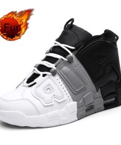 Winter no/with Fur Sports Shoes Men Women Basketball Shoes Air Cushion Casual Basket Training Outdoor Running Leather Size 36-45