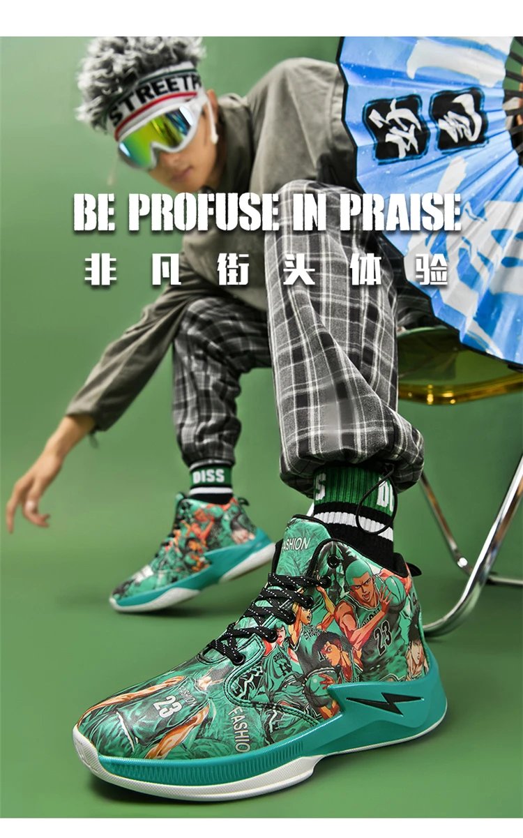 New Basketball Shoes Couple Mandarin Duck Color Scheme Sneakers Youth Fashion Trend Street Basketball Boots New Basketball Shoes Couple Mandarin Duck Color Scheme Sneakers Youth Fashion Trend Street Basketball Boots