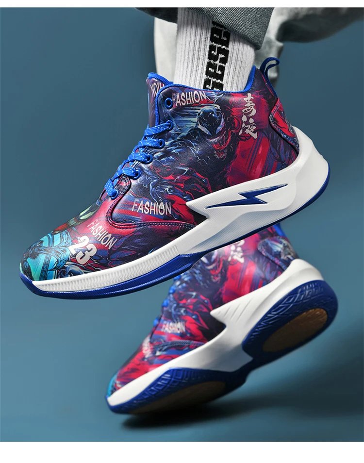 New Basketball Shoes Couple Mandarin Duck Color Scheme Sneakers Youth Fashion Trend Street Basketball Boots New Basketball Shoes Couple Mandarin Duck Color Scheme Sneakers Youth Fashion Trend Street Basketball Boots