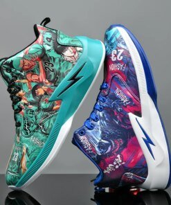 New Basketball Shoes Couple Mandarin Duck Color Scheme Sneakers Youth Fashion Trend Street Basketball Boots