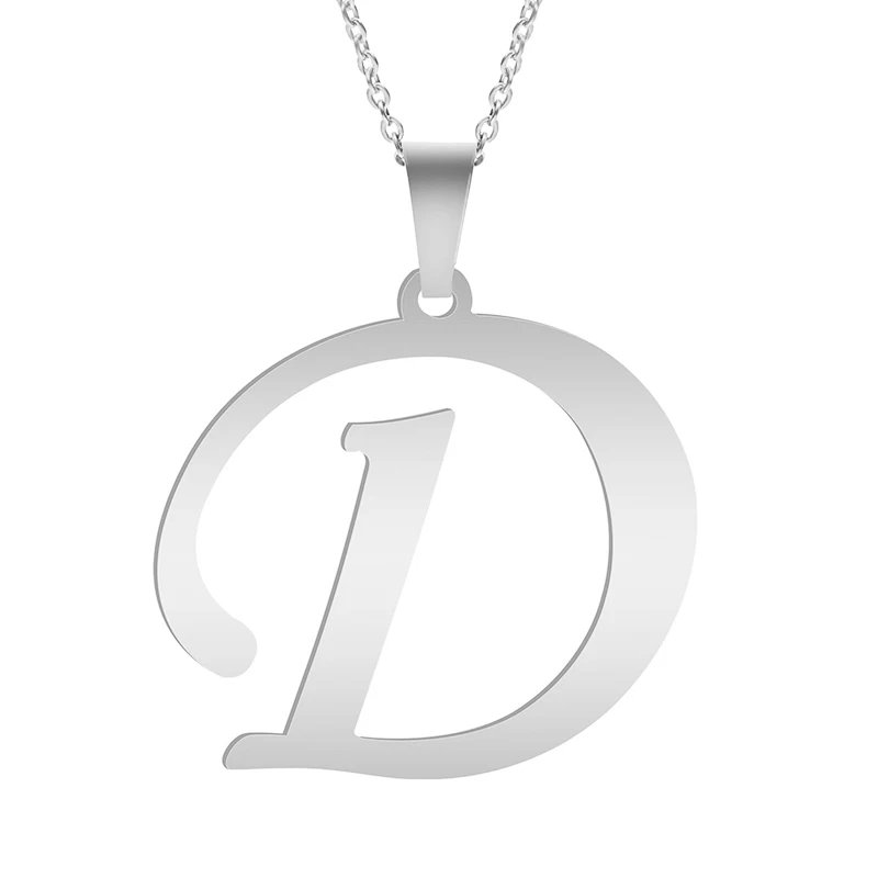 Fashion Letters A-Z Necklace for Women Men Stainless Steel High Quality English Alphabe Necklace A B C D E FGHIJKLMNOPQRSTUVWXYZ Fashion Letters A-Z Necklace for Women Men Stainless Steel High Quality English Alphabe Necklace A B C D E FGHIJKLMNOPQRSTUVWXYZ