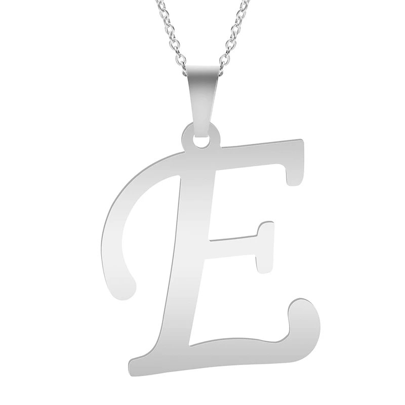 Fashion Letters A-Z Necklace for Women Men Stainless Steel High Quality English Alphabe Necklace A B C D E FGHIJKLMNOPQRSTUVWXYZ Fashion Letters A-Z Necklace for Women Men Stainless Steel High Quality English Alphabe Necklace A B C D E FGHIJKLMNOPQRSTUVWXYZ
