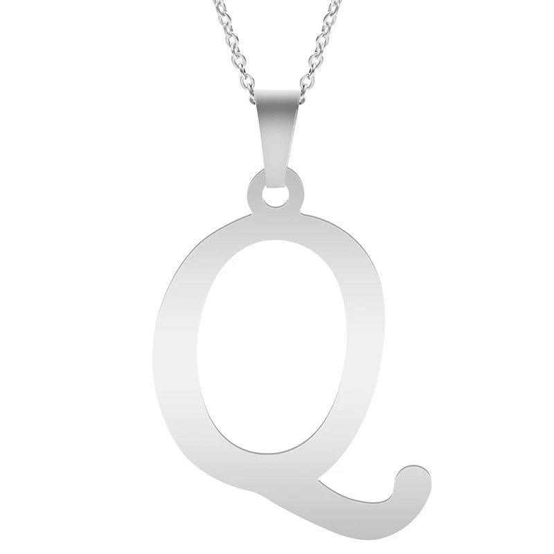 Fashion Letters A-Z Necklace for Women Men Stainless Steel High Quality English Alphabe Necklace A B C D E FGHIJKLMNOPQRSTUVWXYZ Fashion Letters A-Z Necklace for Women Men Stainless Steel High Quality English Alphabe Necklace A B C D E FGHIJKLMNOPQRSTUVWXYZ