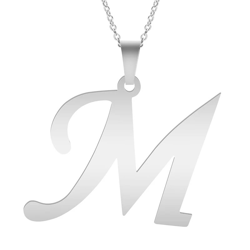 Fashion Letters A-Z Necklace for Women Men Stainless Steel High Quality English Alphabe Necklace A B C D E FGHIJKLMNOPQRSTUVWXYZ Fashion Letters A-Z Necklace for Women Men Stainless Steel High Quality English Alphabe Necklace A B C D E FGHIJKLMNOPQRSTUVWXYZ