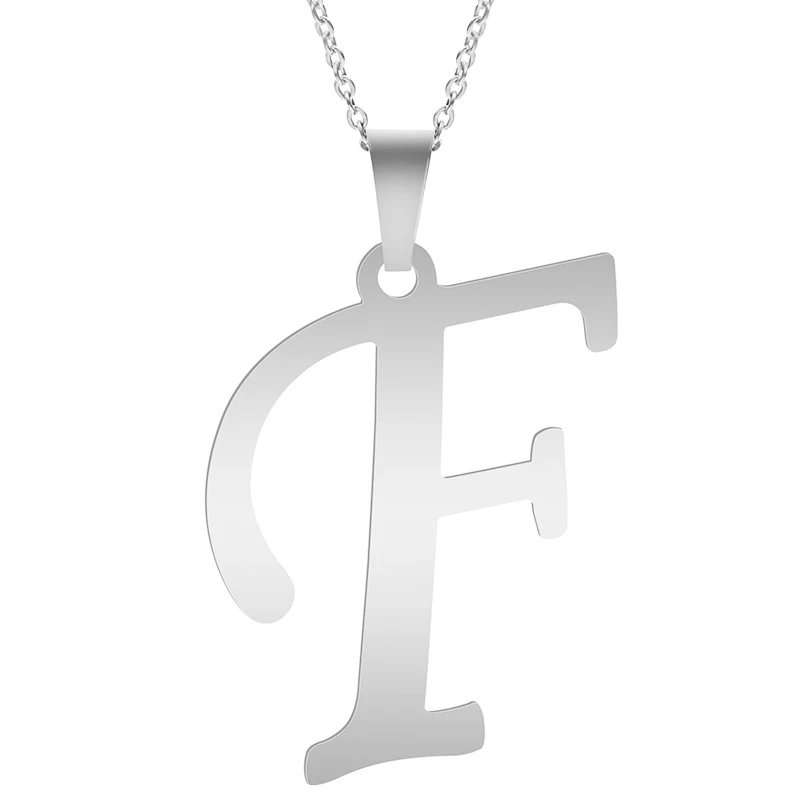 Fashion Letters A-Z Necklace for Women Men Stainless Steel High Quality English Alphabe Necklace A B C D E FGHIJKLMNOPQRSTUVWXYZ Fashion Letters A-Z Necklace for Women Men Stainless Steel High Quality English Alphabe Necklace A B C D E FGHIJKLMNOPQRSTUVWXYZ
