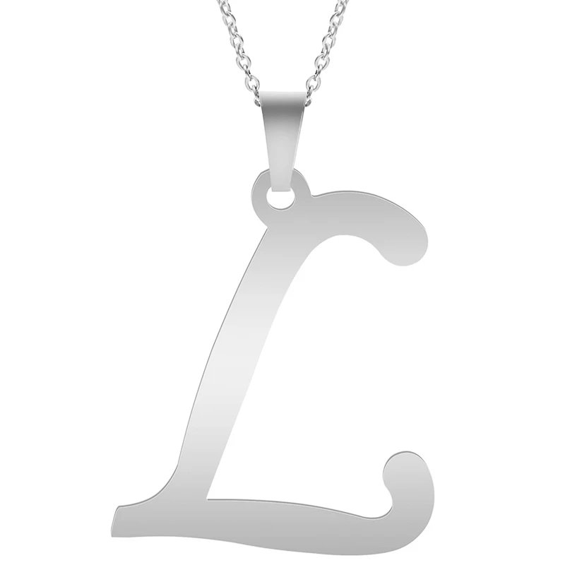 Fashion Letters A-Z Necklace for Women Men Stainless Steel High Quality English Alphabe Necklace A B C D E FGHIJKLMNOPQRSTUVWXYZ Fashion Letters A-Z Necklace for Women Men Stainless Steel High Quality English Alphabe Necklace A B C D E FGHIJKLMNOPQRSTUVWXYZ