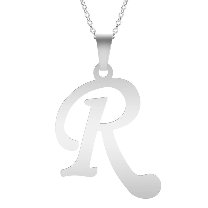Fashion Letters A-Z Necklace for Women Men Stainless Steel High Quality English Alphabe Necklace A B C D E FGHIJKLMNOPQRSTUVWXYZ Fashion Letters A-Z Necklace for Women Men Stainless Steel High Quality English Alphabe Necklace A B C D E FGHIJKLMNOPQRSTUVWXYZ
