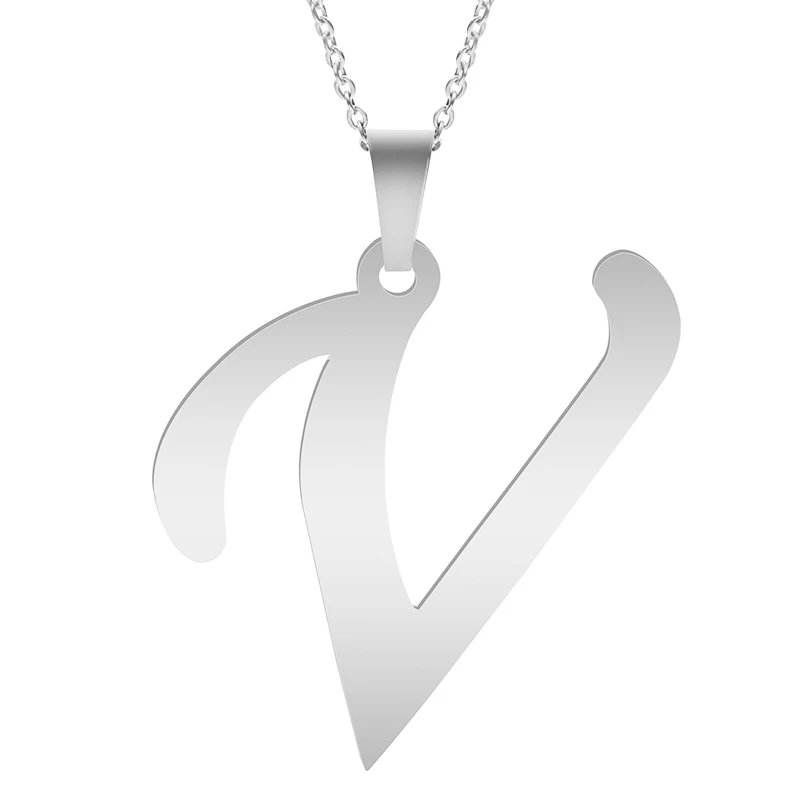 Fashion Letters A-Z Necklace for Women Men Stainless Steel High Quality English Alphabe Necklace A B C D E FGHIJKLMNOPQRSTUVWXYZ Fashion Letters A-Z Necklace for Women Men Stainless Steel High Quality English Alphabe Necklace A B C D E FGHIJKLMNOPQRSTUVWXYZ