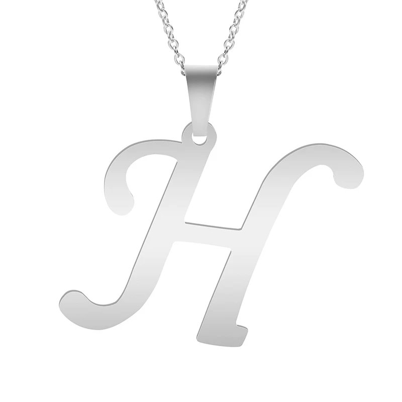 Fashion Letters A-Z Necklace for Women Men Stainless Steel High Quality English Alphabe Necklace A B C D E FGHIJKLMNOPQRSTUVWXYZ Fashion Letters A-Z Necklace for Women Men Stainless Steel High Quality English Alphabe Necklace A B C D E FGHIJKLMNOPQRSTUVWXYZ