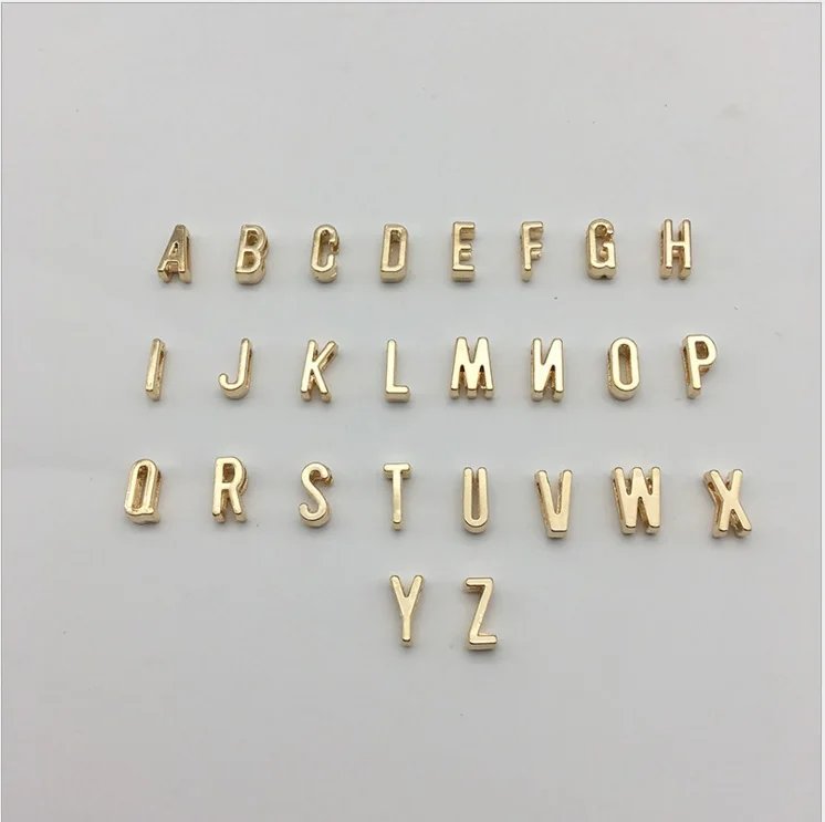Alphabet Letter First Name A-Z Slide Pendant Necklace Silver Gold Color Plated Metal Chain For Women Gift Alphabet Letter First Name A-Z Slide Pendant Necklace Silver Gold Color Plated Metal Chain For Women Gift