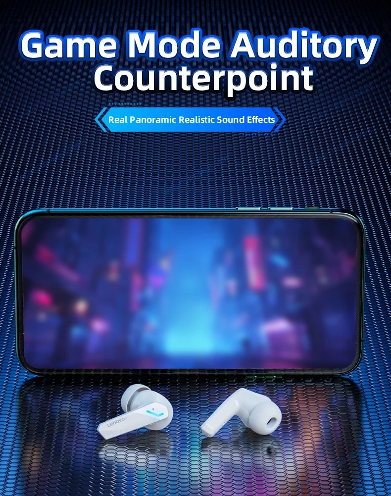 Original Lenovo GM2 Pro 5.3 Earphone Bluetooth Wireless Earbuds Low Latency Headphones HD Call Dual Mode Gaming Headset With Mic
