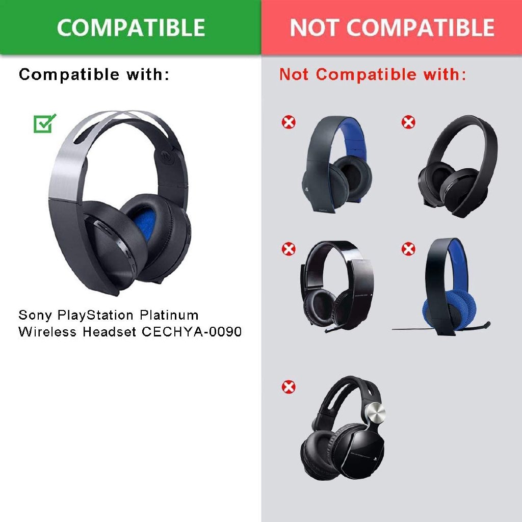 For Sony PS4 Playstation Platinum Wireless Headset CECHYA-0090 Headphone Original Replacement Earmuffs