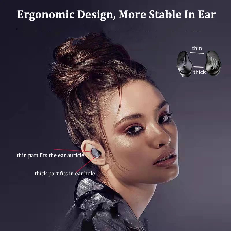 Wireless Bluetooth Earbuds Invisible Headphones for Xiaomi iPhone Samsung Sony Android Phones Hands Free MIC Mini Earphones Wireless Bluetooth Earbuds Invisible Headphones for Xiaomi iPhone Samsung Sony Android Phones Hands Free MIC Mini Earphones