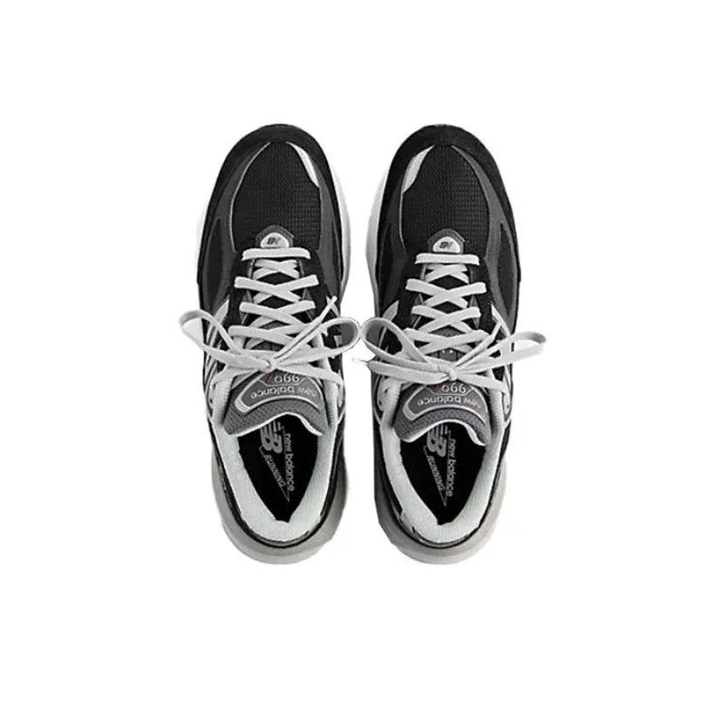 Original New Balance NB 990 V6 Trend Vintage Fabric Leather Shock Absorption Casual Running Shoes Unisex Sneakers M990GL6