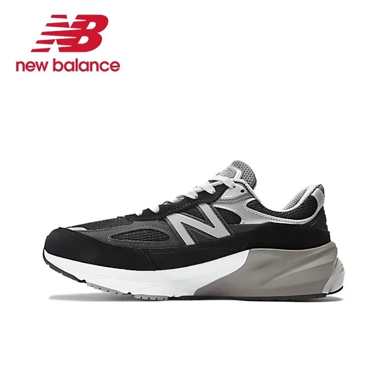 Original New Balance NB 990 V6 Trend Vintage Fabric Leather Shock Absorption Casual Running Shoes Unisex Sneakers M990GL6