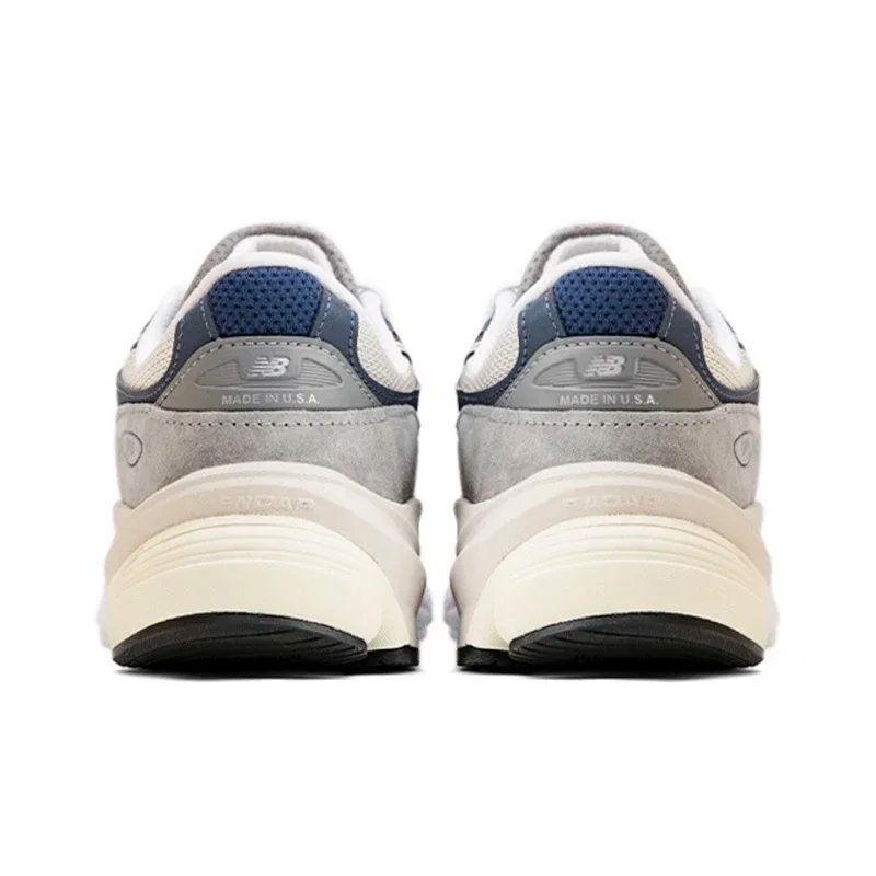 Original New Balance NB 990 V6 Trend Vintage Fabric Leather Shock Absorption Casual Running Shoes Unisex Sneakers M990GL6
