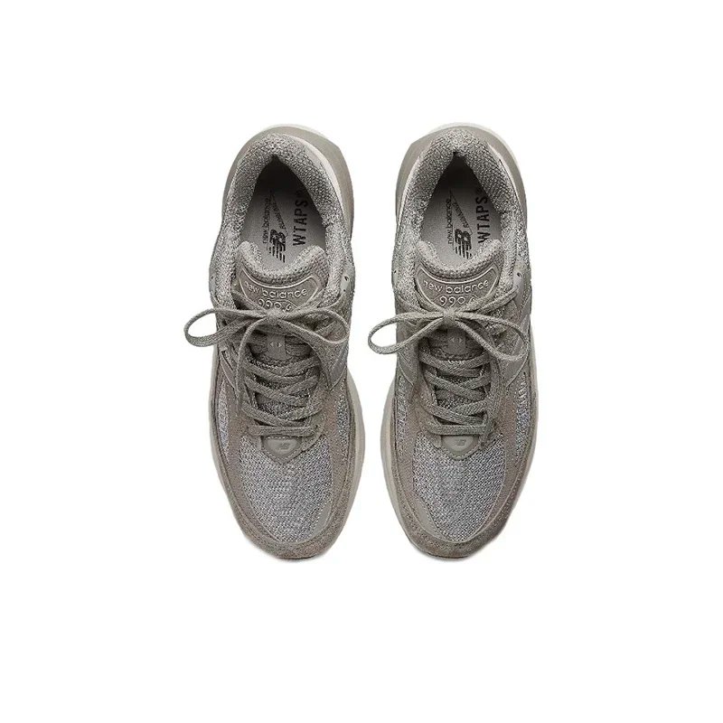 Original New Balance NB 990 V6 Trend Vintage Fabric Leather Shock Absorption Casual Running Shoes Unisex Sneakers M990GL6