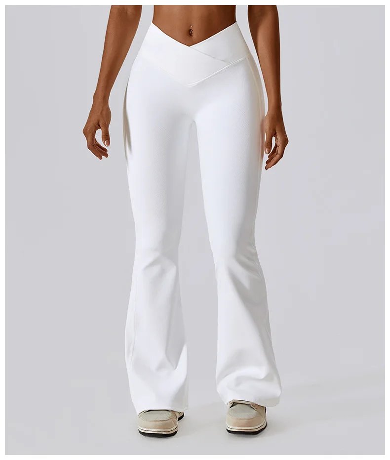 Flare Leggings Yoga Pants Women High Waist Wide Leg Pants Women Gym Workout Fitness Sports Flared Pant Latin Dance Trousers