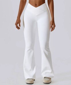 Flare Leggings Yoga Pants Women High Waist Wide Leg Pants Women Gym Workout Fitness Sports Flared Pant Latin Dance Trousers