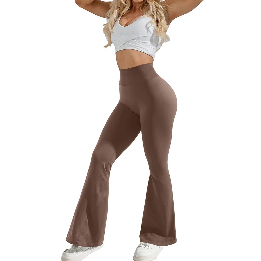 Slim Autumn High Waist Casual Flare Pants Female Fahsion Sweet Streewear Trousers Sports Leggings Flared Pants Long Pants Lady Slim Autumn High Waist Casual Flare Pants Female Fahsion Sweet Streewear Trousers Sports Leggings Flared Pants Long Pants Lady