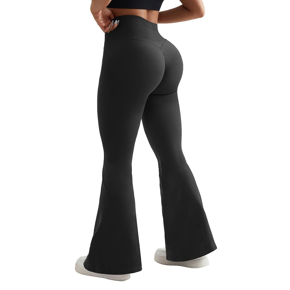 Slim Autumn High Waist Casual Flare Pants Female Fahsion Sweet Streewear Trousers Sports Leggings Flared Pants Long Pants Lady Slim Autumn High Waist Casual Flare Pants Female Fahsion Sweet Streewear Trousers Sports Leggings Flared Pants Long Pants Lady