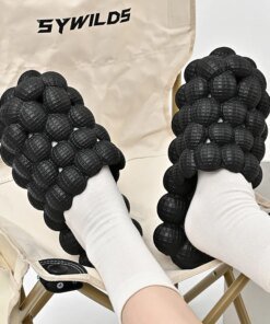 Women Summer Slippers Funny Bubbles Balls Soft EVA Couple Young Massage Slipper Female Home Street Shoes Ladies Fashion Slides