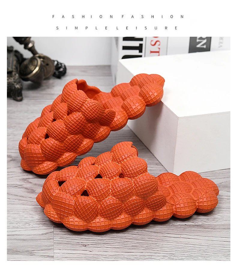 YISHEN Slippers For Men Slides Flat Bubble Slippers Adult Sandals Beach Shoe Solid Color Home Slippers Bedroom Spa Sandals YISHEN Slippers For Men Slides Flat Bubble Slippers Adult Sandals Beach Shoe Solid Color Home Slippers Bedroom Spa Sandals