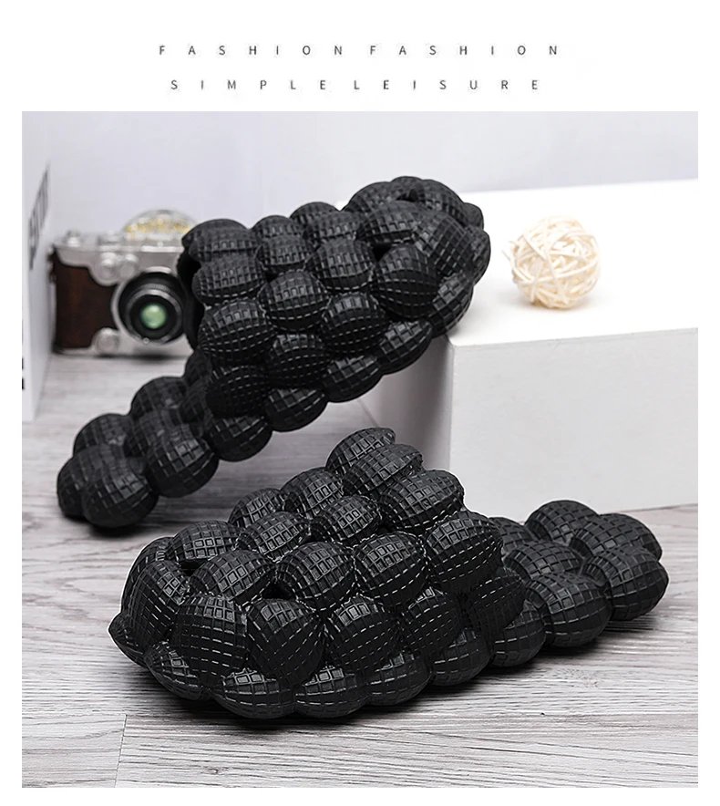 YISHEN Slippers For Men Slides Flat Bubble Slippers Adult Sandals Beach Shoe Solid Color Home Slippers Bedroom Spa Sandals YISHEN Slippers For Men Slides Flat Bubble Slippers Adult Sandals Beach Shoe Solid Color Home Slippers Bedroom Spa Sandals