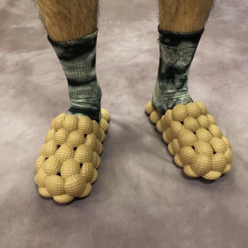 2024 Summer New Bubble Slippers Man Toe-covered Massage Sandals Creative Peanut Shoes Herringbone Slippers Beach Flip Flops 2024 Summer New Bubble Slippers Man Toe-covered Massage Sandals Creative Peanut Shoes Herringbone Slippers Beach Flip Flops