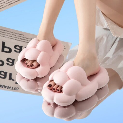 EVA Bubble Slippers Summer Slides Women Soft Cloud Slipper Platform Flat Sandals Non Slip Beach Home Unisex Designer Shoes 2023