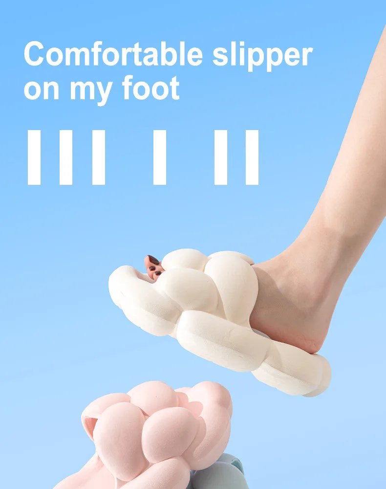 EVA Bubble Slippers Summer Slides Women Soft Cloud Slipper Platform Flat Sandals Non Slip Beach Home Unisex Designer Shoes 2023