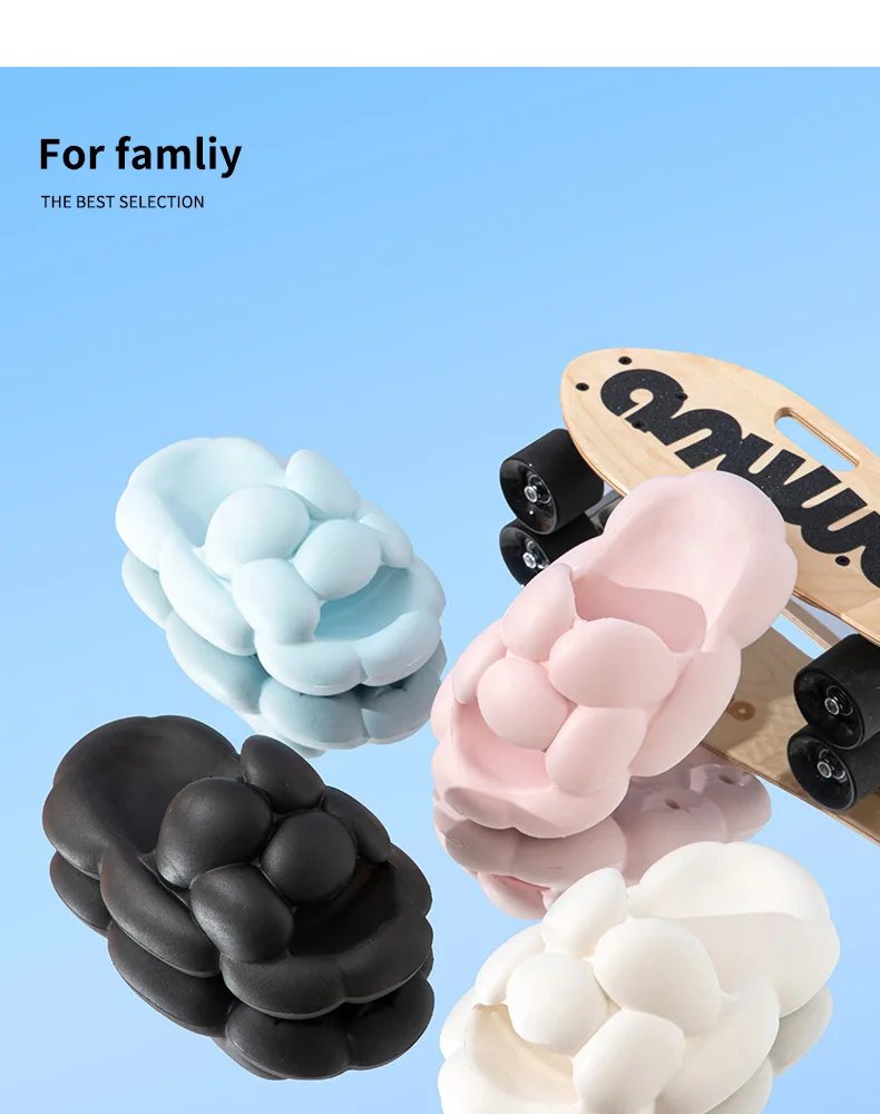 EVA Bubble Slippers Summer Slides Women Soft Cloud Slipper Platform Flat Sandals Non Slip Beach Home Unisex Designer Shoes 2023