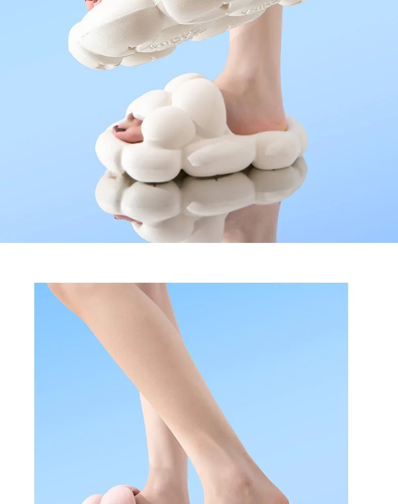 EVA Bubble Slippers Summer Slides Women Soft Cloud Slipper Platform Flat Sandals Non Slip Beach Home Unisex Designer Shoes 2023
