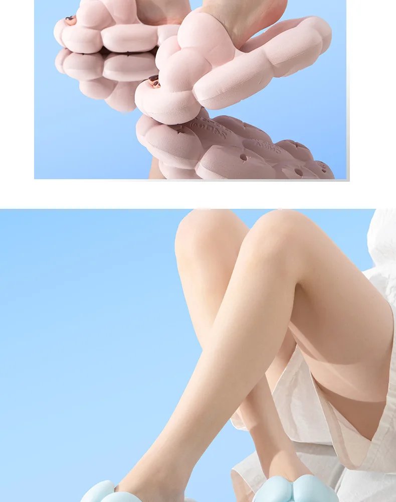 EVA Bubble Slippers Summer Slides Women Soft Cloud Slipper Platform Flat Sandals Non Slip Beach Home Unisex Designer Shoes 2023