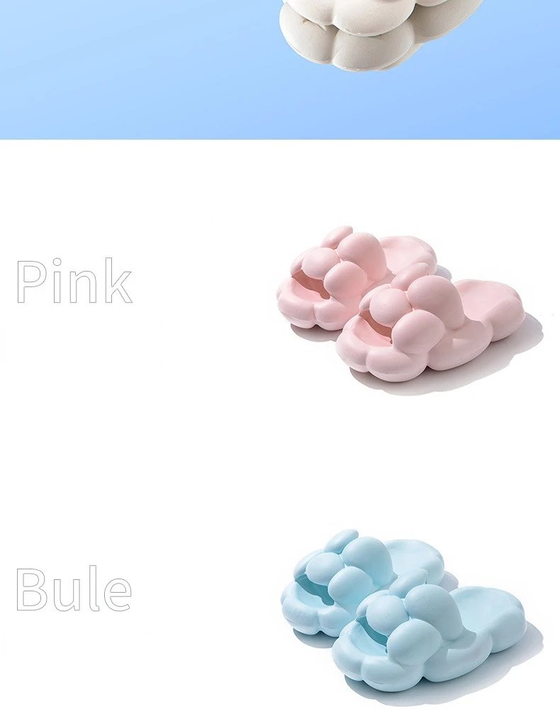 EVA Bubble Slippers Summer Slides Women Soft Cloud Slipper Platform Flat Sandals Non Slip Beach Home Unisex Designer Shoes 2023