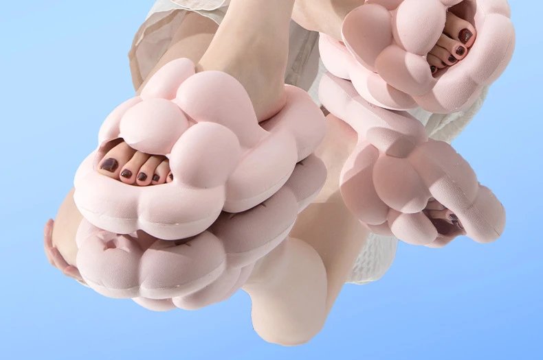 EVA Bubble Slippers Summer Slides Women Soft Cloud Slipper Platform Flat Sandals Non Slip Beach Home Unisex Designer Shoes 2023