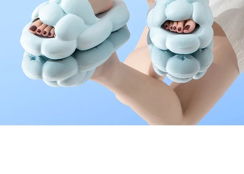 EVA Bubble Slippers Summer Slides Women Soft Cloud Slipper Platform Flat Sandals Non Slip Beach Home Unisex Designer Shoes 2023