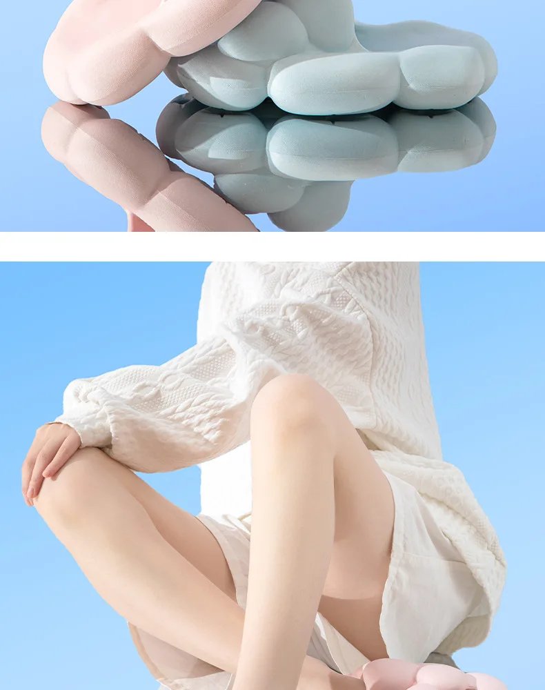 EVA Bubble Slippers Summer Slides Women Soft Cloud Slipper Platform Flat Sandals Non Slip Beach Home Unisex Designer Shoes 2023