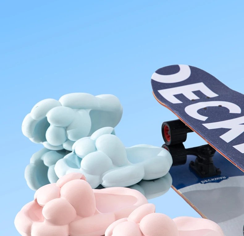 EVA Bubble Slippers Summer Slides Women Soft Cloud Slipper Platform Flat Sandals Non Slip Beach Home Unisex Designer Shoes 2023