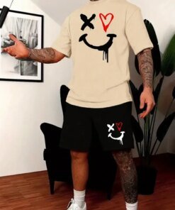 Alternative view of New Men’s Sets 3D Tracksuit Summer Fashion Clothes For Man TShirt Shorts 2 Piece Casual Suit Streetwear Oversized Mens Outfit