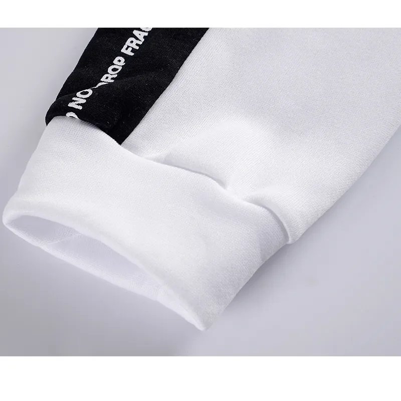 Men Tracksuit 2 Piece Set Autumn Winter Pullover Hoodies Sweatshirt+Pants Suit Man Black White Set Tracksuit Men Luxury Clothes