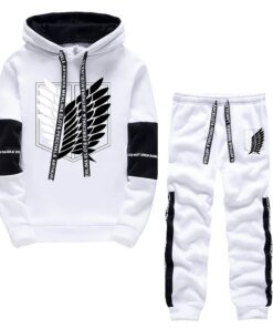 Men Tracksuit 2 Piece Set Autumn Winter Pullover Hoodies Sweatshirt+Pants Suit Man Black White Set Tracksuit Men Luxury Clothes