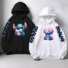 Cute Lilo & Stitch Hoodies Long-Sleeved Sweatshirt Women's Sweatshirts Y2k Hoodies Clothes Stitch Disney Woman Clothing Hoodie