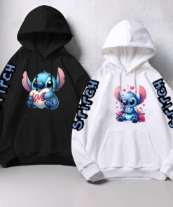 Cute Lilo & Stitch Hoodies Long-Sleeved Sweatshirt Women's Sweatshirts Y2k Hoodies Clothes Stitch Disney Woman Clothing Hoodie