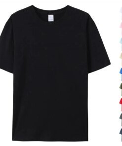 100% Cotton T Shirt Unisex Plain White Crew Neck Tshirt Coton Herren T-shirt Uomo Blank Black T Shirt For Men Playeras De Hombre