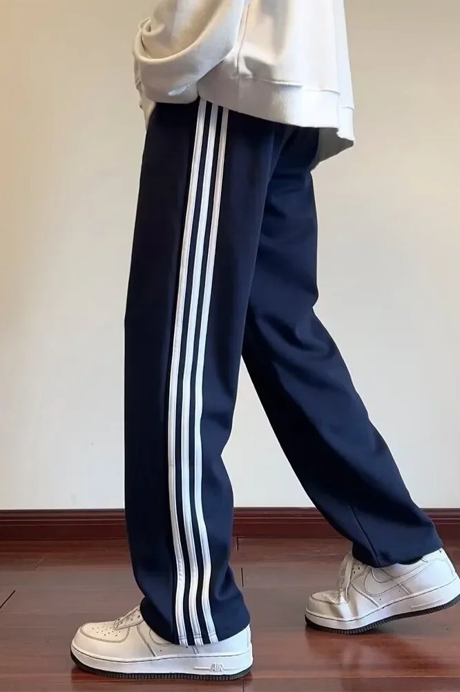 Cerulean Blue Men's Summer Thin Straight-Leg School Pants Women's Casual Sweatpants For Teenagers Deep Blue Green Cerulean Blue Men's Summer Thin Straight-Leg School Pants Women's Casual Sweatpants For Teenagers Deep Blue Green